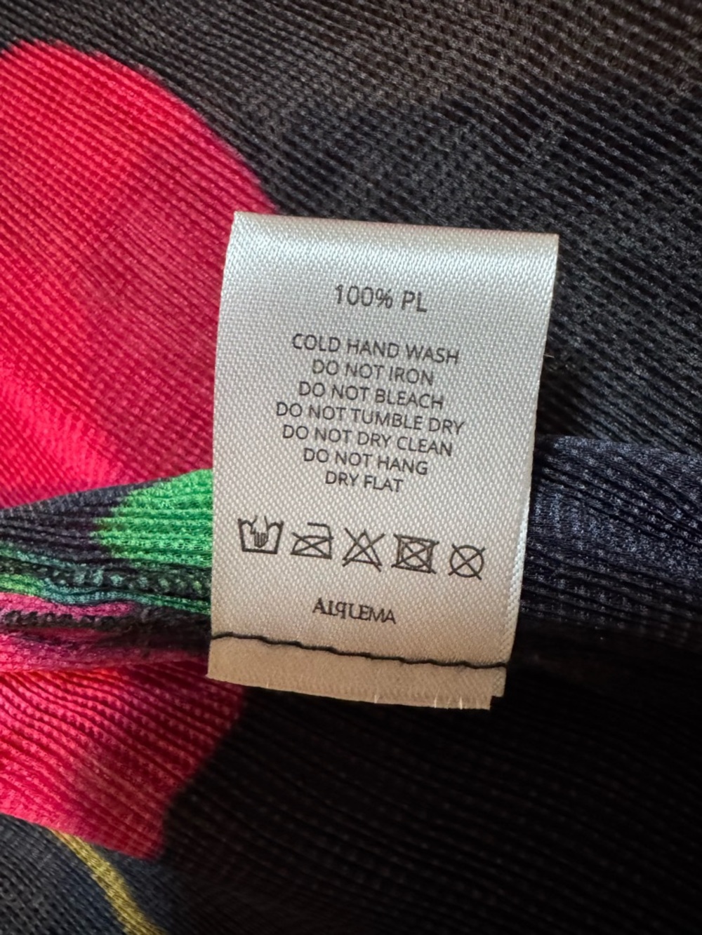 NWOT Alquema Collare Coat Pleated Jacket in Black Valley Print One Size - Picture 10 of 15